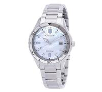CITIZEN Marine Lady Eco-Drive FE6170-88D Armbanduhr mit Perlmutt-Zifferblatt