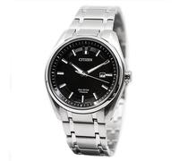 Citizen Mens AW1240-57E Super Titanium 1240 Black Dial black