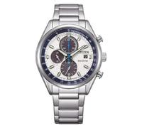 CITIZEN Metropolitan Chrono CA0459-79A Men's Chronograph Watch with White Steel Background