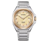Citizen Herren-Uhren Analog Automatik One Size, Beige, Silber 32027966