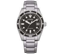 Citizen NJ0221-50E Automatik Unisex-Uhr Edelstahl/Schwarz 10 bar