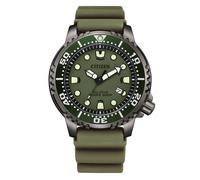 Citizen Herren Eco-Drive Solar Armband-Uhr aus Edelstahl mit Kautschuk Band - Promaster Metropolitan Adventurer Dive - BN0157-11X