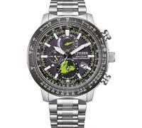 Citizen Promaster World Time Herren-Armbanduhr mit schwarzem Zifferblatt, BY3006-53E
