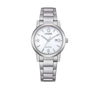 CITIZEN Damen Analog Eco-Drive Uhr mit Edelstahl Armband EW2720-57A