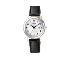 CITIZEN Solar-Armbanduhr 'Leder FE1081-08A' für Damen