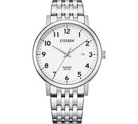 Citizen Sports Herren Armbanduhr aus Edelstahl in der Farbe Silber-Weiß 40,5mm, Wasserdichtigkeit: 5 Bar, BI5070-57A