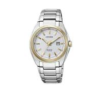 Citizen Supertitane EW2214-52A Eco Drive Montre Pour Femme, Blanc/Multicolore, Bijouterie