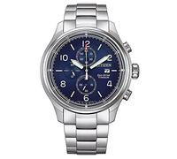 Citizen Titanium Eco Drive Herren Chronograph aus Titan in der Farbe Silber-Blau 44mm, Wasserdichtigkeit: 10 Bar, CA0810-88L