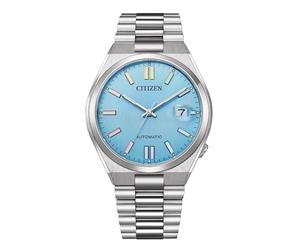 Citizen Tsuyosa Herren-Armbanduhr, analoge Automatikuhr, himmelblau, Modern