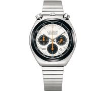 CITIZEN AN3660-81A Tsuno Bullhead-Chronograph weiß/schwarz Ø38mm