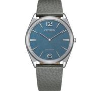 Citizen AR3120-24L Suratto Herrenuhr 38,5 mm Solar Edelstahl Saphirglas Blau Lederarmband