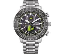 Citizen Promaster World Time Herren-Armbanduhr mit schwarzem Zifferblatt, BY3006-53E