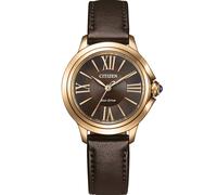 CITIZEN EM1163-09X Damenuhr Eco-Drive Solar mit Lederband Roségoldfarben/Braun