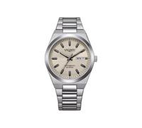 Citizen Vagary by Automatische Herrenuhr G.Matic 101 IX3-611-11 | Gehäuse aus Stahl 38 mm | Zifferblatt Elfenbein (Ivory) gestreift mit Day-Date | Mechanik mit Sichtfenster | wasserdicht bis 10 ATM