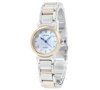 CITIZEN L Damenuhr Eco-Drive Solar mit Edelstahl Gliederband Bicolor/Perlmutt EM1136-87D