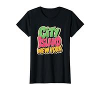 City Island New York, Vintage-Retro-Reisesouvenir, Bronx, NYC Preisgünstiges Grafik-T-Shirt
