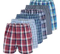 City Life 6er Pack Herren Boxershorts 100% Baumwolle - Atmungsaktive Webboxer, bequem & trocknergeeignet, S-4XL, Farbe:Mehrfarbig (Classic Multicolour 1), Grösse:3XL