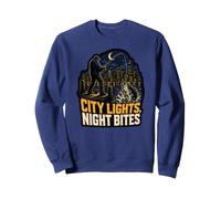 City Lights Night Bites Urban Fishing World Sweatshirt