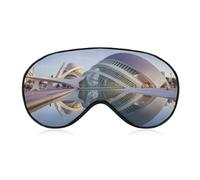 City of The Arts and The Sciences Augenmaske, Seitenschlafmaske, leichte Augenbinde, Schlafmaske, Nasenpolster und Gummiband für Kinder, Frauen und Männer