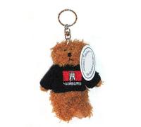 City Souvenir Shop Hamburg Teddy Schlüsselanhänger, Plüsch mit dunkelblauem Hamburg-Pullover, inklusive Schlüsselkette ca. 11 cm groß