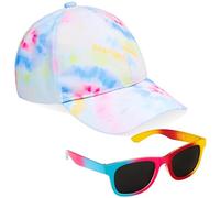 CityComfort Baseball Cap Mädchen, 2er-Set Verstellbarer Basecap & UV-Schutz Sonnenbrille Kinder - Geschenke für Mädchen (Mehrfarbig)