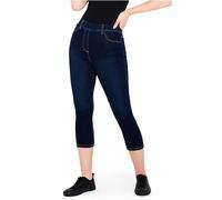 CityComfort Crop Jeggings Damen High Waist - Bequeme und stylische Jeggins - Damen Jeggings geeignet für Casual oder Semi-Casual Wear (Dunkelblau, 42)