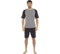 CityComfort Schlafanzug Herren Kurz, Pyjama Herren Kurz, M - 3XL (Grau, M)
