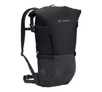 VAUDE Cityrucksack CityGo II 23 Liter Schwarz, wasserdichter Rucksack Damen & Herren, leichter Daypack für Städtetrips mit Laptop-Fach, Rolltop Rucksack ideal für den urbanen Alltag