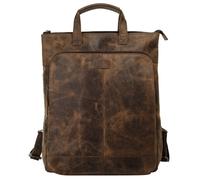 Cityrucksack BAGAN, Damen, Gr. B/H/T: 40cm x 30cm x 6cm, onesize, braun, Leder, Rindsleder, Rucksäcke Cityrucksack, echt Leder (58827352-0) braun