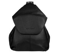 Cityrucksack BRUNO BANANI "BRUNO BANANI Damen Rucksack echt Leder", Damen, Gr. B/H/T: 20cm x 27cm x 12cm, onesize, schwarz, Leder, Rindsleder, leicht glänzend, unifarben, Rucksäcke Cityrucksack, echt