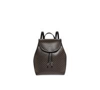 Cityrucksack CALVIN KLEIN "AOP FLAP BACKPACK", Damen, Gr. B/H/T: 22,5cm x 29cm x 16cm, schwarz (schwarz aop), Polyester, Rucksäcke Cityrucksack, Freizeitrucksack, Damen Rucksack mit Monogramm-Print (2
