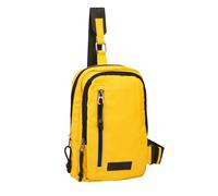 camel active Herren Stadtrucksack aus recyceltem Nylon Gelb, Menswear-M