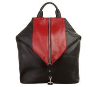 Cityrucksack CLUTY "CLUTY Damen Rucksack echt Leder, Made in Italy", Damen, Gr. B/H/T: 33cm x 31cm x 13cm, onesize, rot, Leder, Rindsleder, unifarben, Rucksäcke Cityrucksack, echt Leder, Made in Italy