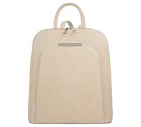 Cityrucksack CLUTY, Damen, Gr. B/H/T: 28cm x 29cm x 12cm, onesize, beige, Leder, Rindsleder, Rucksäcke Cityrucksack, echt Leder, Made in Italy (31677722-0) beige
