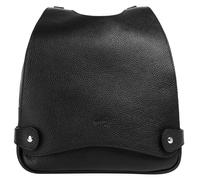 Cityrucksack CLUTY schwarz Rucksäcke Taschen echt Leder, Made in Italy (56075802-0)