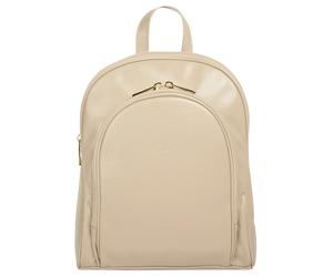 Cityrucksack CLUTY, Damen, Gr. B/H/T: 30cm x 25cm x 12cm, onesize, beige, Leder, Rindsleder, unifarben, Rucksäcke Cityrucksack, echt Leder, Made in Italy (99562803-0) beige