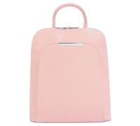 Cityrucksack CLUTY, Gr. B/H/T: 32cm x 28cm x 12cm, onesize, rosa, Rindsleder, Leder, Strukturmuster, casual, Rucksäcke, echt Leder, Made in Italy (96958840-0) rosa