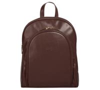 Cityrucksack CLUTY, Gr. B/H/T: 30cm x 25cm x 12cm, onesize, braun, Leder, Rindsleder, unifarben, Rucksäcke Cityrucksack, echt Leder, Made in Italy (74138564-0) braun