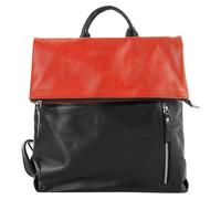 Cityrucksack CLUTY, Damen, Gr. B/H/T: 36cm x 33cm x 9cm, onesize, rot, Leder, Rindsleder, beschichtet, leicht glänzend, Rucksäcke Cityrucksack, echt Leder, Made in Italy (24947421-0) rot