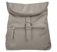 Cityrucksack FORTY, Damen, Gr. B/H/T: 28cm x 30cm x 8cm, onesize, grau, Leder, Rindsleder, Rucksäcke Cityrucksack, echt Leder, Made in Italy (98225554-0) grau