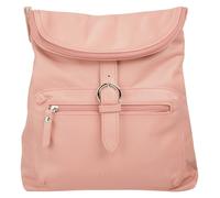 Cityrucksack FORTY, Damen, Gr. B/H/T: 28cm x 30cm x 8cm, onesize, rosa, Leder, Rindsleder, Rucksäcke Cityrucksack, echt Leder, Made in Italy (31663154-0) rosa