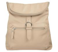 Cityrucksack FORTY, Damen, Gr. B/H/T: 28cm x 30cm x 8cm, onesize, beige, Leder, Rindsleder, leicht glänzend, unifarben, Rucksäcke Cityrucksack, echt Leder, Made in Italy (78551050-0) beige
