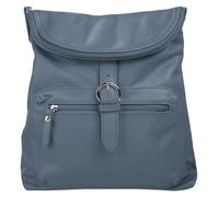 Cityrucksack FORTY, Gr. B/H/T: 28cm x 30cm x 8cm, onesize, blau, Leder, Rindsleder, Rucksäcke Cityrucksack, echt Leder, Made in Italy (40837668-0) blau