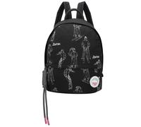 Cityrucksack FRITZI AUS PREUSSEN "Apres Ski Limited Barbie", Damen, Gr. B/H/T: 29cm, schwarz, Nylon, bedruckt, Rucksäcke Cityrucksack, mit dekorativem Barbie-Print (84715565-0) schwarz