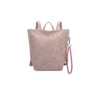 Cityrucksack FRITZI AUS PREUSSEN "Fritzi33N", Damen, Gr. B/H/T: 10cm, beige (taupe), Polyurethane, Rucksäcke Cityrucksack, mit abnehmbarer Schlüsselschlange (68253849-0) taupe