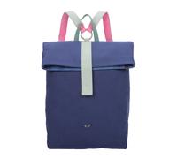 Cityrucksack FRITZI AUS PREUSSEN "Izzy03", Damen, Gr. B/H/T: 18cm, blau (dunkelblau), Baumwolle, Kunstfaser, Rucksäcke Cityrucksack, mit stufenlosvertellbaren Trägern (63666019-0) dunkelblau