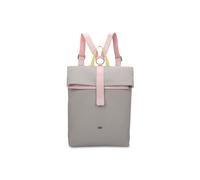 Cityrucksack FRITZI AUS PREUSSEN "Izzy03", Damen, Gr. B/H/T: 18cm, grau (hellgrau), Baumwolle, Kunstfaser, Rucksäcke Cityrucksack, mit stufenlosvertellbaren Trägern (53879455-0) hellgrau