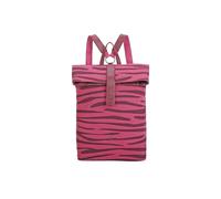Cityrucksack FRITZI AUS PREUSSEN "Izzy03", Damen, Gr. B/H/T: 18cm, pink (pink, braun), Baumwolle, Kunstfaser, Rucksäcke Cityrucksack, mit stufenlosvertellbaren Trägern (91361831-0) pink, braun
