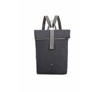 Cityrucksack FRITZI AUS PREUSSEN "Izzy03", Damen, Gr. B/H/T: 18cm, schwarz, Baumwolle, Kunstfaser, Rucksäcke Cityrucksack, mit stufenlosvertellbaren Trägern (29664647-0) schwarz