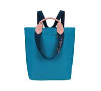 Cityrucksack FRITZI AUS PREUSSEN "Ju", Gr. B/H/T: 17cm, blau, pink, Nylon, unifarben, Rucksäcke Cityrucksack, in modischem Design (34252353-0) blau, pink